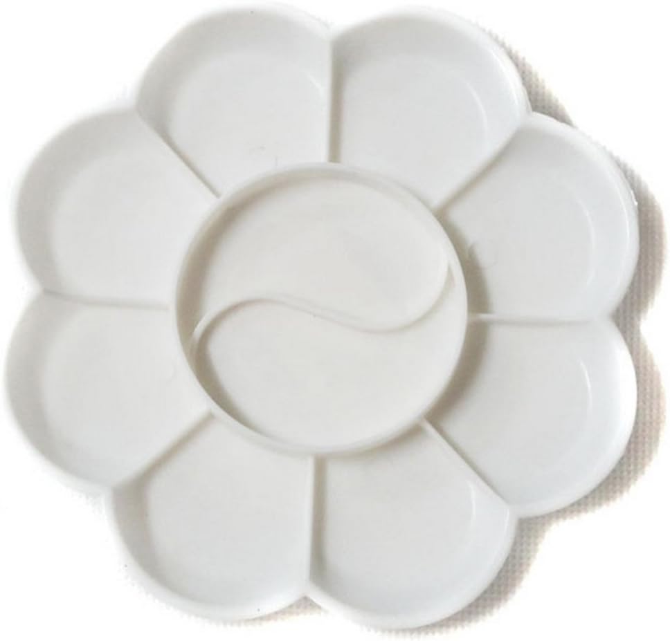 Paint Tray Palettes for DIY Craft Professional Art Painting,Painting Palette for Oil Watercolor Gouache Acrylic Paint Art School Supplies Stationery Art Palette(White)
