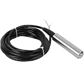 Wasserstandssensor Tl136,Water Level Sensor,Submersible Level Sensor 4-20ma 2m Pressure,Sensors TL‑136 Liquid Level Transmitter Water Level Sensor Detector 24VDC 4‑20mA Output(Range 0-3 Meters)