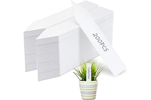 200 Pcs Plant Labels, Plant Tags Waterproof Seedling Labels Outdoor Nursery Plant Label for Seed Potted Herbs Flowers Vegetab