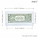 PayandPack Currency Display Case Slab Holder Frame w/Two Stands for Regular Bill Dollar Paper Cash Money, Clear & Solid (Qty 1)