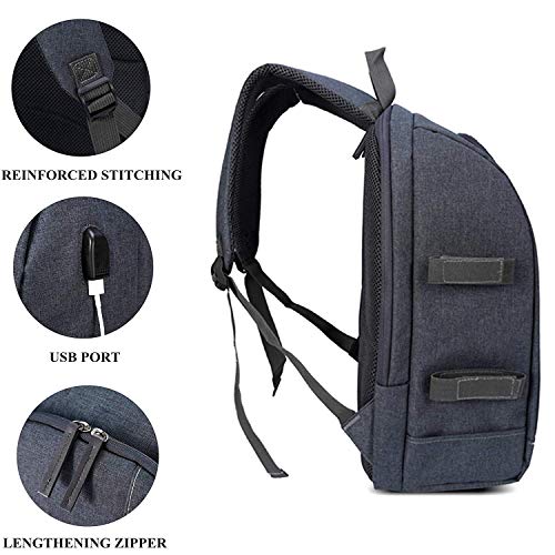 Selighting-Mochila-Fotogrfica-Multifuncin-y-Impermeable-para-Cmaras-Rflex-Digital-SLR-Lentes-Trpode-Flash-Laptop-Porttil-Canon-Nikon-Sony-Drone-y-Accesorios