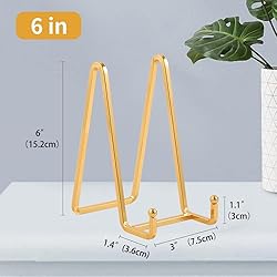 Plate Holder Easel Display Stand - 6 inch Metal