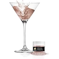 Rose Gold BREW GLITTER Edible Glitter For Drinks, Cocktails, Beer, Garnish Glitter & Beverages | KOSHER & HALAL Certified | 1