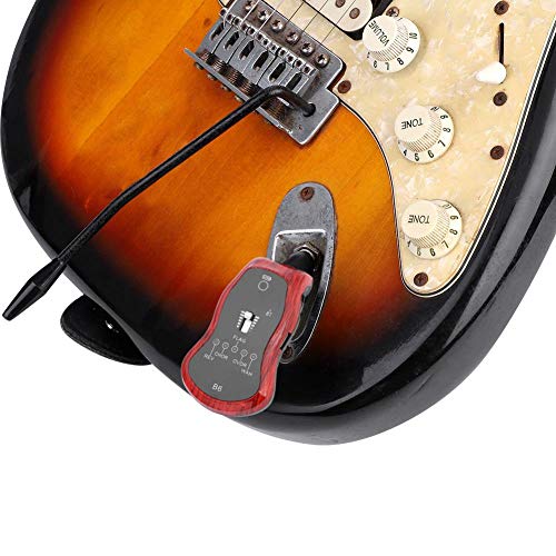 Guitar Effector, Portable USB Rechargeable Long Service Bluetooth 5 Sound Modes 6.35MM Guitar Synthesize Connector