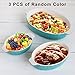 Bakeware Set, Krokori Baking Pan Ceramic Glaze Baking Dishes for Cooking, Kitchen, Cake Dinner, Banquet and Daily Use - (Random Color, Oval of 3-Pieces)