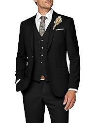 Wangyue Men Suit 3 Piece Suits for Men Wedding