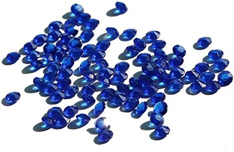 crownroyaljack 2000Pcs 4.5mm Acrylic Diamonds for Wedding Party Table Centerpiece Decorations, Blue