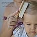 Wooden Baby Hair Brush and Comb Set - Natural Grooming kit Ideal for Cradle Cap on a Newborn to Toddler - Registry Baby Must Have Items
