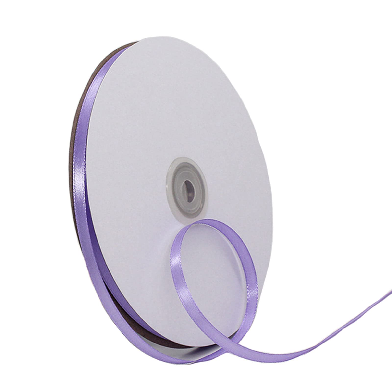 6mm Light Purple Ribbon for Gift Wrapping,91m Fabric Thick Satin Ribbon Purple Bow for Gift Wrapping,Ribbons for Balloons,Crafting,Hair,Bouquets,Wedding, Car,Presents,Cake,Christmas Party Decorations