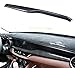 Eppar New Decorative Dashboard Cover 1PC Compatible with ALFA Romeo Stelvio 2017-2019 (Black)