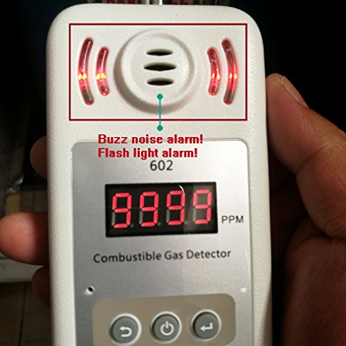 Gas Leak Detector for Natural Gas, DEEPLITE RV Propane Gas Detector, LPG Sniffer with Digital Concentration Display