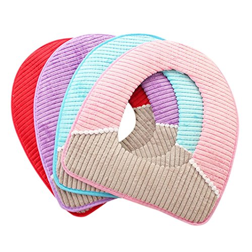 Toilet Seat Mat,by Vibola Washable Soft Warmer Mat Cover Pad Cushion (random Color) - Thumbnail 2
