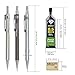 Professional Drafting Pencil,15 Pieces Metal Pencil Set, Mechanical Pencil with Pencil Lead and Three Erasers for Writing, Drawing, Signature,(0.5mm and 0.7mm). (0.5mm and 0.7mm) (0.5mm and 0.7mm)