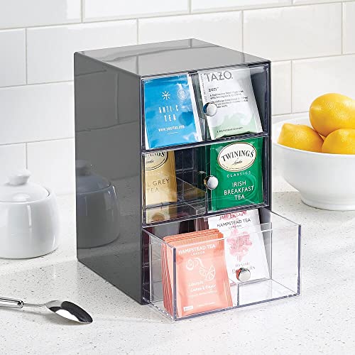 mDesign Plastic Wide Kitchen Pantry, Countertop Organizer