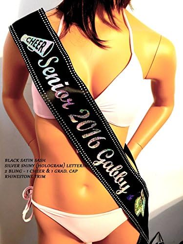 Senior Sash, Graduation Sash, Homecoming Sash add your favorite Trim, Bling or Bows By SashANation