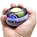 NSD Power Rainbow Lit Spinner Gyroscopic Wrist and Forearm Exerciser Featuring Multi-Light LED, Purple