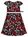 Bonny Billy Girls Classy Vintage Floral Swing Kids Party Dress with Belt 7-8 Years C-Flower