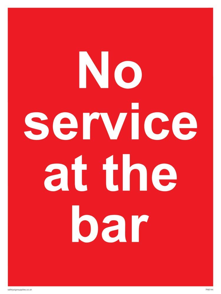 No service at the bar