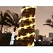 LE® 23ft LED Solar Rope Lights, Waterproof, 50 LEDs, 1.2 V, Warm White, Portable, with Light Sensor, Outdoor Rope Lights, Ideal for Christmas, Wedding, Party
