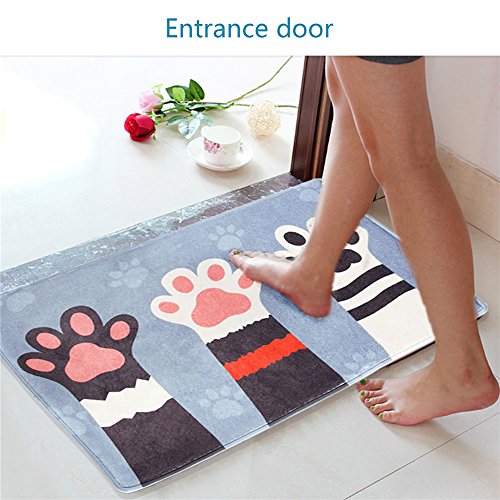 Frmarch Memory Foam Bath Mat - Non Slip Bath Rugs Runner Microfiber Bathroom Shower Mats Rug 16"x24" - Thumbnail 3