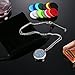 Mtlee Aromatherapy Essential Oil Diffuser Necklace Locket Pendant Stainless Steel Perfume Necklace with 16 Refill Pads and 24 inch Adjustable Chain (Cloud)