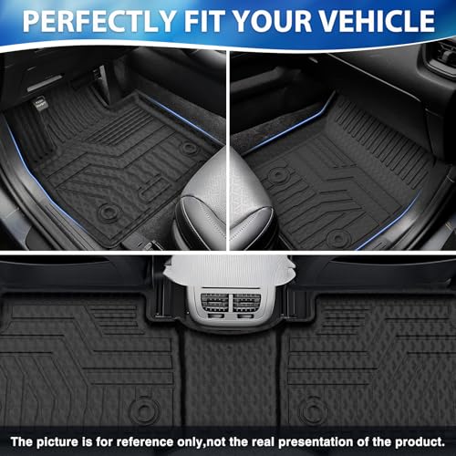 FIILINES for Mazda CX-5 Floor Mats 2017-2025, All Weather TPE Floor Liners and Trunk Mat for Mazda CX5 Accessories Black