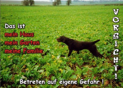 INDIGOS UG Türschild FunSchild SE423 DIN A4 ACHTUNG