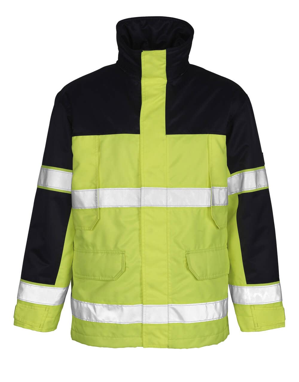 Mascot 00930-880-171 Savona Image Parka Jacket, Size 2XL, Hi-Vis Yellow/Navy