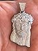 Harlembling Solid 925 Sterling Silver Iced Out Jesus Piece Pendant - Men's - Great for Any Chain! ICY Baguette CZ