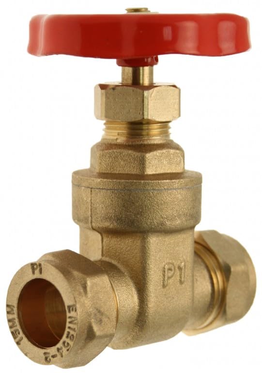 15mm Gate Valve - Brass Compression