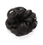 Rosette Hair 100% Human Hair Scrunchie Curly Messy Bun Human Hair Extensions Donut Hair Chignons Up Do Hair piece