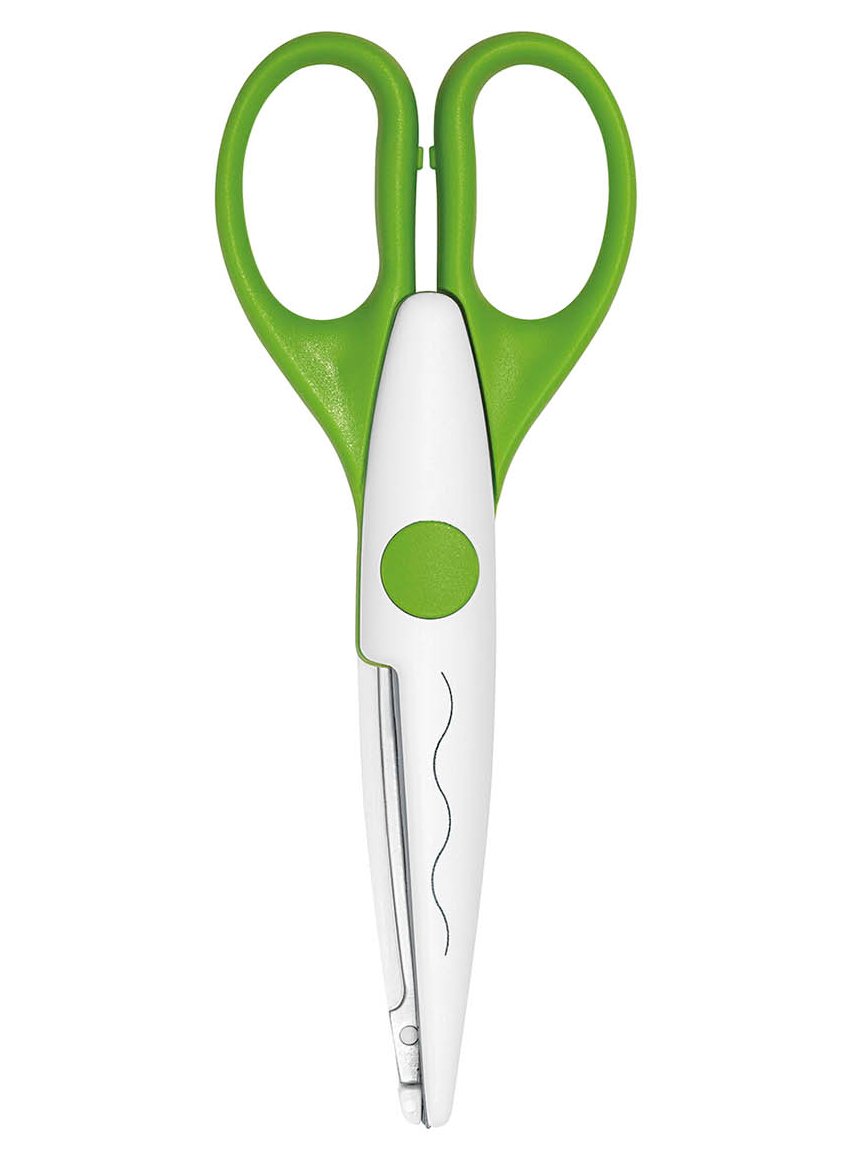 EFCO 1800601 Waves Creative Scissor, Green, 16 cm