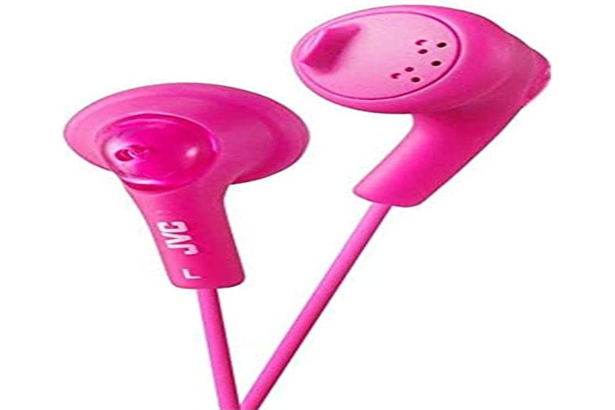JVC HA-F160-P-EF Gumy In-Ear Wired Headphones Earphones Compatible with iPod, iPhone, Samsung - Pink