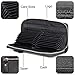 COVOVA Women RFID Blocking Wallet Black Genuine Leather Accordion Zip Men Card Holder