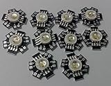 Led World 10 PCS 12W RGBW High Power LED Light Beads Red Green Blue White Lamp With 20mm PCB