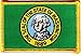 WASHINGTON STATE FLAG/Iron On Embroidered Patch /Flag of Washington, Symbol