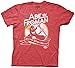 Ripple Junction Ferris Bueller's Day Off Adult Unisex Abe Froman Heavy Weight 100% Cotton Crew T-Shirt, Red Heather, Medium