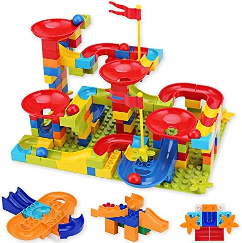 Marbles For Kids 168-Piece Mini Marble Run Building Blocks