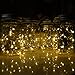 Fanme Solar Mason Jar Lights Lids 5 Pack 15 LED Fairy String Light Screw Inserts for Mason Jar Charismas Wedding Garden Patio Path Home Décor Tree Jar Lantern Decorative Lighting Warm White