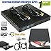 USB 2.0 Slim External DVD ROM CD-RW Combo Player&Drive&Write for Windows98/ SE /ME / 2000 / XP / Vista / Win 7/Win 8/Win10 and Ultra Notebook PC Desktop Computer