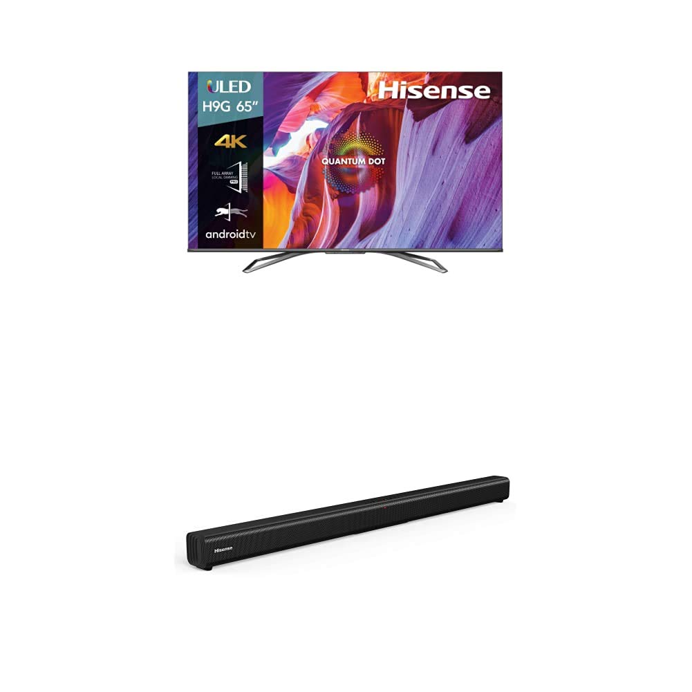 Hisense 65-Inch Class H9 Quantum Series Android 4K ULED Smart TV with Hand-Free Voice Control (65H9G
