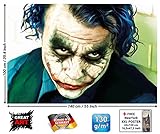Poster Joker Mural Decoration Heath Ledger Batman The Dark Knight Clowns Movie Gotham Villain DC Comic DC Universe | Wallposter Photoposter wall mural wall decor by GREAT ART 55 Inch x 39.4 Inch