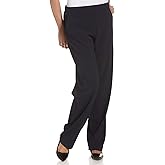Briggs New York Womens Petite Pull on Dress Pant Average & Short Length