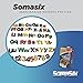 Somasix New and Improved ABC Magnetic Letters and Numbers - Educational Refrigerator Magnets (62 Pieces)