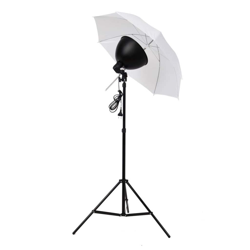 vidaXL Kit studio 2 lampes daylight & accessoires