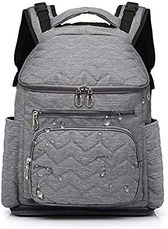 Baby Changing Bag Rucksack, Large Nappy Diaper Backpack Waterproof with Stroller Hooks for Mum