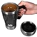 Evelots Self Stirring Coffee Mug-Travel-Electric-Tea-10 Ounces-Stainless Steel
