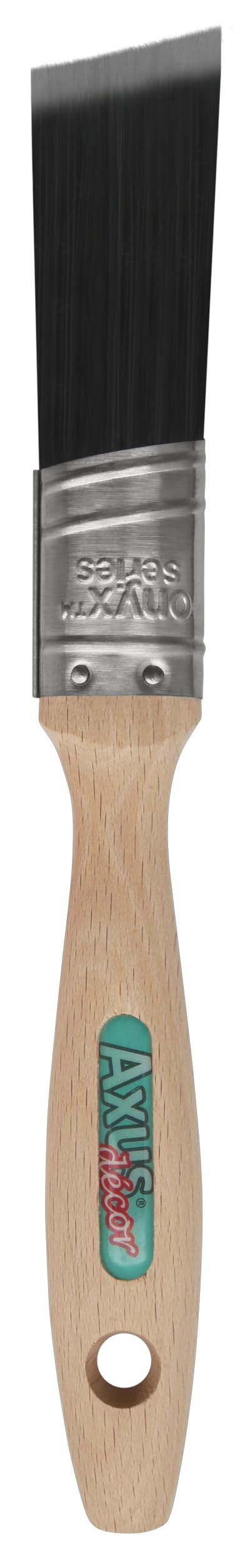 Axus Decor Mage Cutter Brush (Onyx series) Unique Tricho Filament, Smooth, Medium Stiffness, Bamboo Handles, Rust-Resistant Stainless Steel - 1"/25mm