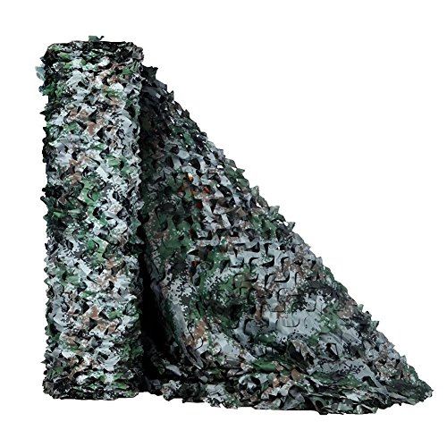 HYOUT Camo Net, Woodland Camouflage Netting Military Sunshade Nets Camping Hunting Shooting Blind Sunscreen Netting Camouflage Party Decoration