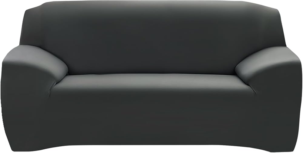 Deconovo Dark Grey 2 Seater Sofa Slipcover Furniture Protector